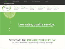 Tablet Screenshot of limegreenrealty.ca